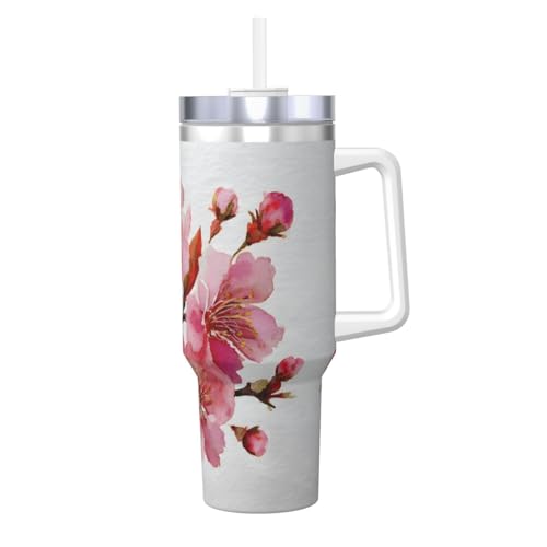 Vaso Acero Inoxidable Térmico con Asa y Pajilla 40oz