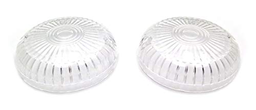 AfterMokit Turn Signal Lens Front & Rear Indicator Covers for Yamaha V-Star 250 650 1100 V-Max Road Star Midnight Silverado Royal Star Venture SR400 Virago 250 535 750 1100 3 inch OD Clear 2 Pack