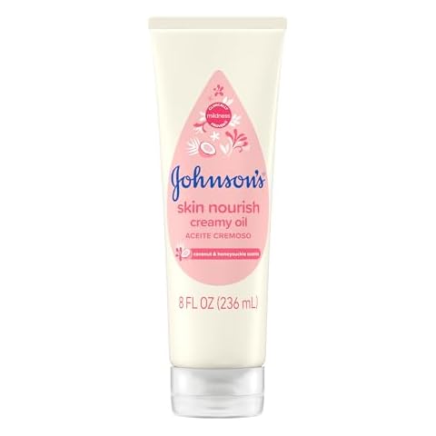 Johnson's Skin Nourish Creamy Baby Oil Cover