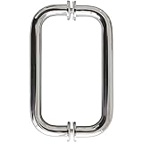 CKB 8' Back to Back Pull Shower Door Handle Compatible with 1/4' to 1/2' Thickness Glass Door for...