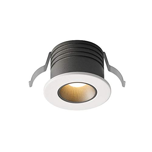 Spot LED encastré 2 pouces 3W blanc, plafonnier rond et downlighter pour chambre