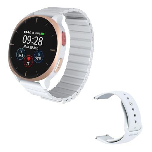 Audar E2 Montre Connectée Senior avec Détection de Chute pour Rester Actif en Sécurité