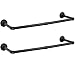 OROPY Conjunto de 2 Riel Colgante Desmontable Desmontable Industrial de la Barra de la Ropa del Metal del Estante de la Ropa del Tubo (Dos Bases)
