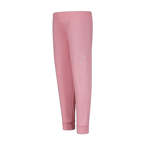 Image of Puma Girls' Core Logo Jogger, Fleece Lined, Elastic Waistband, Pull on Pant