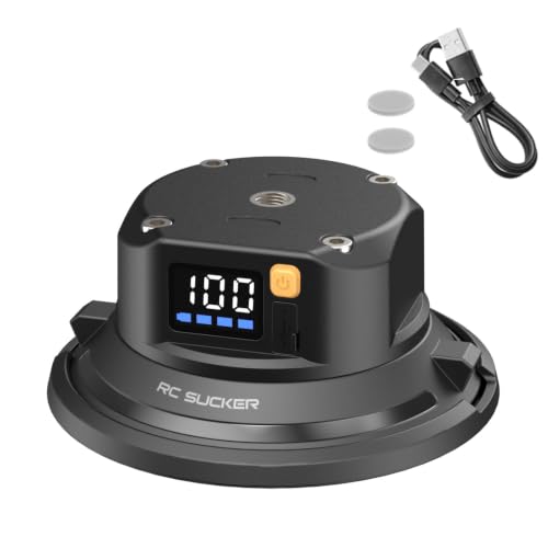 Soporte de cámara con ventosa de vacío eléctrico de 4.5 pulgadas para coche, barco y teléfono