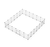 CZCPARY Kleintiergehege, Llaypen mit Tür, Gehege für Hamster, Kaninchen, Meerschweinchen 30x38 24pcs