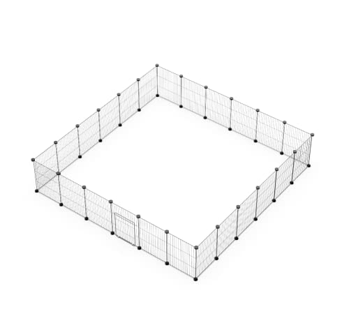 CZCPARY Lot de 24 enclos pour petits animaux, clapets avec porte, pour hamsters, lapins, cochons d'Inde 30 x 38 cm