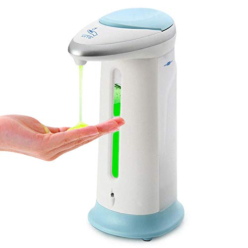 Preisvergleich Produktbild Amsahr Seifenspender Automatisch Smart Sensor Berührungslose ABS-Beschichtung Desinfektionsmittelspender Geeignet für Küche Bad Mode 400ml