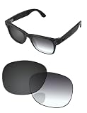 PapaViva Ersatzgläser, kompatibel mit Ray-Ban Meta Wayfarer (Gen 2) RW4012 53 mm AI-Brille, Grau, Farbverlauf, Grau, Photochromic Pro+