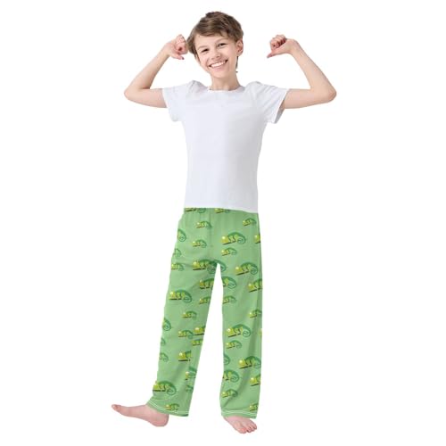Chameleons Boys Long Pants Soft Trousers Elastic Waist Kids Lounge Bottoms with Pockets S-XL2