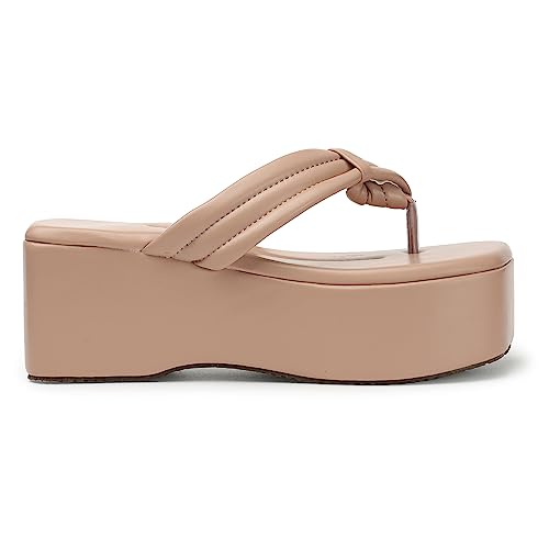 Image of Smart & Sleek Crossover-Strap Platform Heels Sandal for Women & Girls-F9