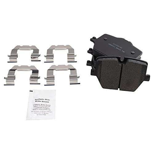 Image of TRQ Rear Brake Pad and Rotor Set Ceramic Compatible with 2019 BMW 330i 330i xDrive Z4 2020 M340i M340i xDrive Z4 2021 Z4 Toyota GR Supra