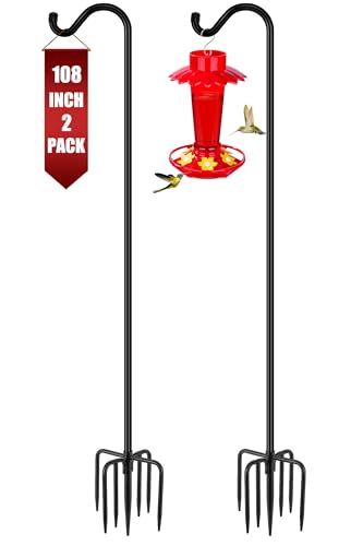 Gtongoko 2 Pack 108 Inch Tall Shepherds Hooks for...
