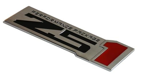 Image of 2pcs Z51 Performance Package Emblem Engine Hood 3D Badge Decal Replacement for Z51 (Chrome), EI-SilveCutom#2