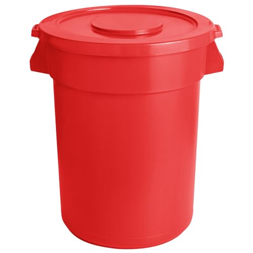Caneca de basura con tapa roja 10 galones