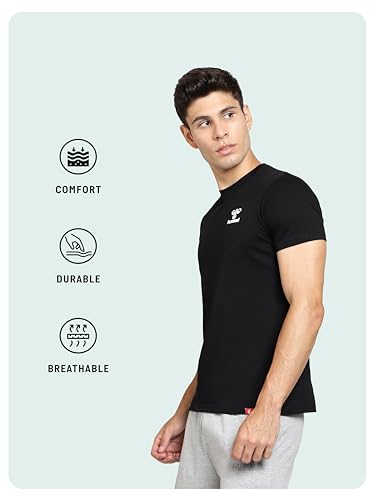 Image of hummel Evel Men's T-Shirt 2.0 | Comfortable | Breathable Fabric | Durable | for Everyday Use | Ideal for Yoga or Gym | T-Shirt for Men