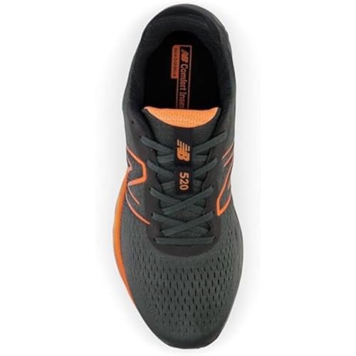 TENIS NEW BALANCE 520V8 MASCULINO BLACK TOP/ORANGE, Calçados Masculinos, GRAFITE ESCURO/LARANJA FLUO