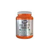 NOW Sports Nutrition, Egg White Protein, 20 G With BCAAs, Creamy Vanilla Powder, 1.5-Pound