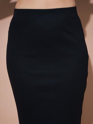 Image of Sassafras Basics Women's Pencil - Slim Fit Ribbed Workwear Skirts