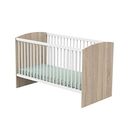 Sauthon Lit évolutif 70x140 Access - Blanc et Bois
