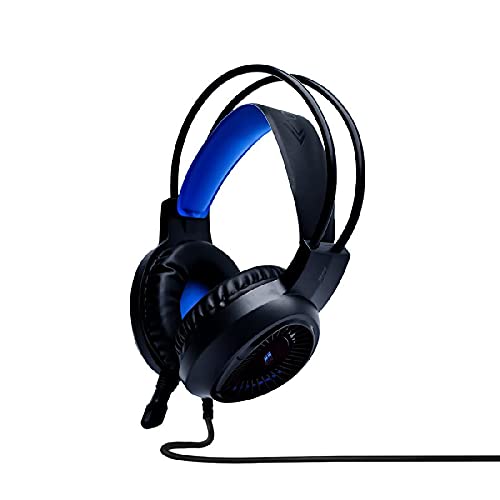 Heatz ZG23 Headphones with Mic and for PS5, PS4, Xbox One, Laptop, PC, iPhone and Android Phones (Blue)