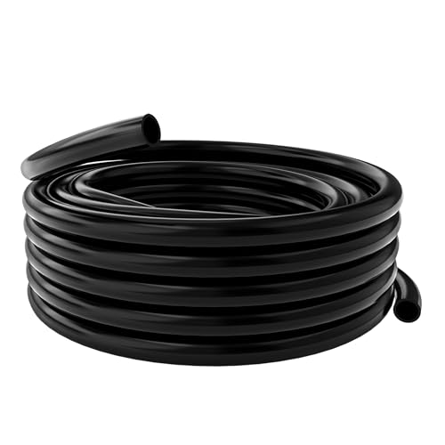 Image of Alpine Corporation 100 Ft. PVC Tubing with 3 /4 inch Inside Diameter for Ponds and Fountains, Black