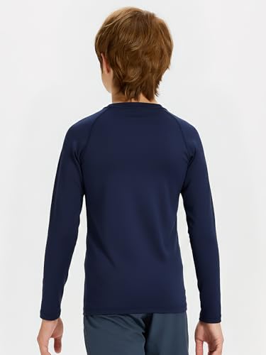 DEVOROPA Youth Boys Compression Shirt Long Sleeve Football Baseball Undershirt Quick Dry Sports Baselayer Crewneck - Image 4