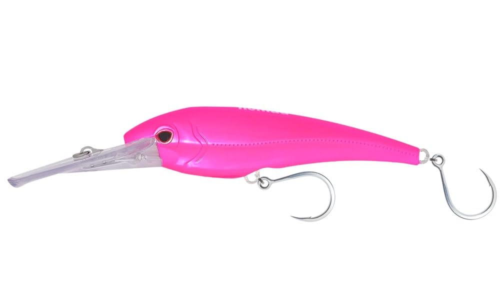 Nomad Design DTX Minnow with Patented Autotune System - Distressed Baitfish Swimming Action, BKK Diablo