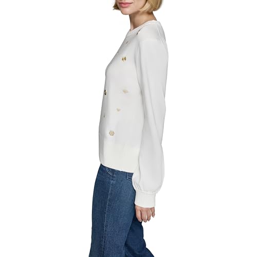 KARL LAGERFELD Women's Soft Everyday Sweater3