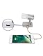 lighteu, 12V 2W A2 USB Decken- / Wandstrahler, Nickel-Finish, Nachttischlampe, Leseleuchte drehen und schwenken mit Touch-Schalter Dimmbares warmes weißes/blaues Licht für Yacht, Caravan, RV