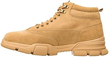 CALTO Men's Invisible Height Increasing Elevator Shoes - Desert Sand Suede Lace-up Work Boots - 2.9 Inches Taller - K50130- Size 8 D(M) US | Image 2