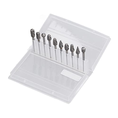 Set de fresas de carburo para metal 10 piezas miniatura 1