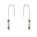 Multi Color Bead Drop Dangle Earrings Unique Natural Stone Women Hoops Retro Tribal Long Threader Jewelry