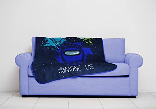 Image of Among Us Space Toss Throw Blanket - Measures 46 x 60 inches, Kids Bedding - Fade Resistant Super Soft Fleece (Official Among Us Product)