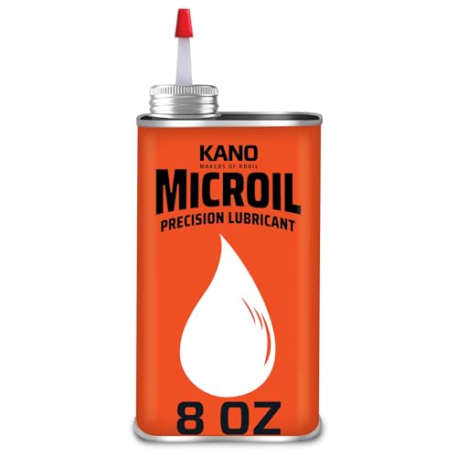 Kroil Microil Precision Lubricant - Low Viscosity Drip Oil - Anti-Rust Lubricant for Clocks, Watches, Micrometers & Small Mechanisms - Home & Industrial Use - Drip Can - 8 oz (MC081)