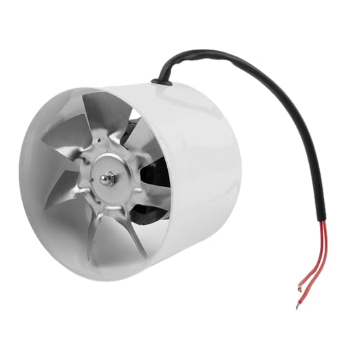 STRAFBRG Nuevo Ventilador Extractor, Ventilador De Tubo En Línea, 150mm, 2800r/Min, 50Hz, Ventilador De Conducto Extractor De Humo, Cines Y Restaurantes,Rendimiento Alto(Bianco)