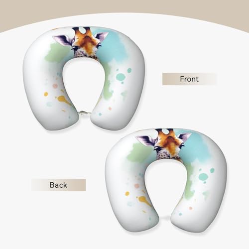 Almohada de espuma viscoelástica cómoda para cuello viaje miniatura 2