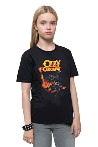 Ozzy Osbourne Kids T Shirt Demon Bull New Official Black Ages 5-13 Yrs