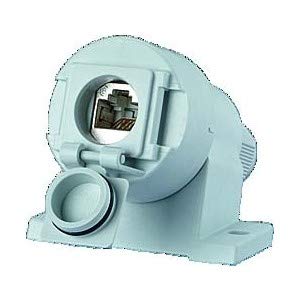 METZ 92414 Connect E-DAT Industry IP67 V6 AP 1 Port Cat.6A, Grey