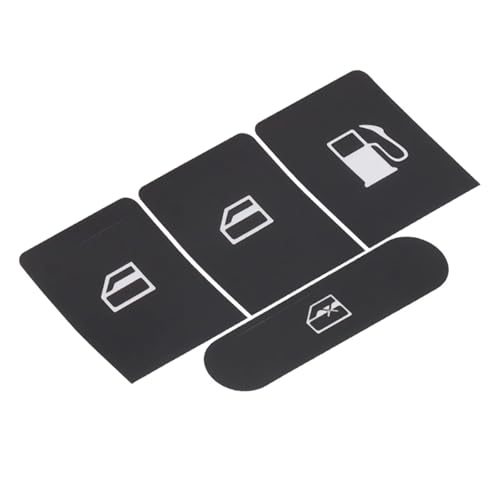 Pegatinas para Golf MK5 kit reparación de botones elevalunas de coche negro 4