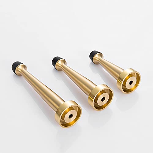 Tope de puerta de cobre puro con parachoques de goma protector 7