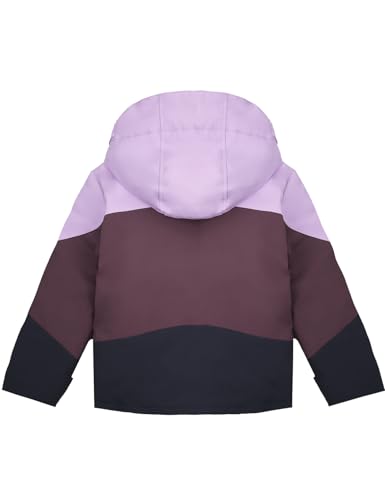 GEMYSE Girls Winter Coat Waterproof Windproof Girls Ski Jacket with Hood Kids Quilted Outerwear2