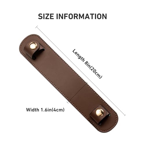 Image of Shoulder Strap Pad Replacement,Microfiber Leather Strap Pads Detachable Cover for Tote Bag