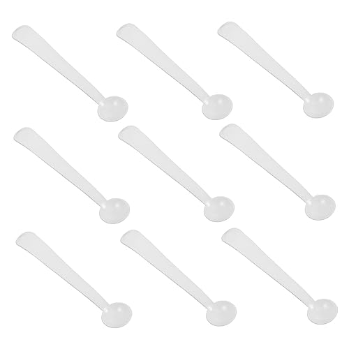 Ciieeo 100pcs Micro Measuring Spoons Smidgen Spoon Set Mini for Powder Kitchen Tea