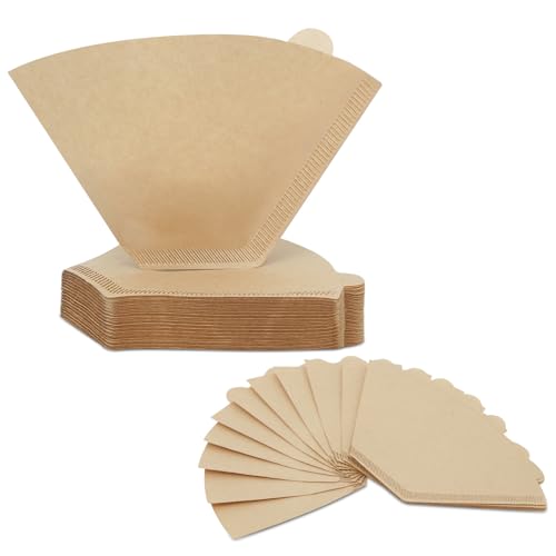 Coffee Filters 4 Cone Paper, 100 Count Unbleached-Disposable Pour Over Coffee Filter for Drip Coffee Maker, Coffee Paper Filters 8-12 Cup, Cone Coffee Filters 04