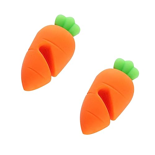 Cabilock 2 Piezas Organizador De Tapas De Ollas Tapa De Cacerola Soporte De Abrazadera De Olla Clip De Olla De Descanso De Untensil Derramar Silicio Cubrir Antiadherente