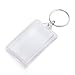 GOGO 50 PCS Photo Frame Keychains Acrylic Photo Snap in Key Chain Frames DIY Birthday Wedding Favors