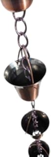 Garden Market Place Metallglocke Regenkette kupferbeschichtet 1,8 m lang