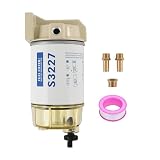 S3227 Fuel Filter Water Separator Assembly replacement for Marine Outboard Motor Mercury with 3/8