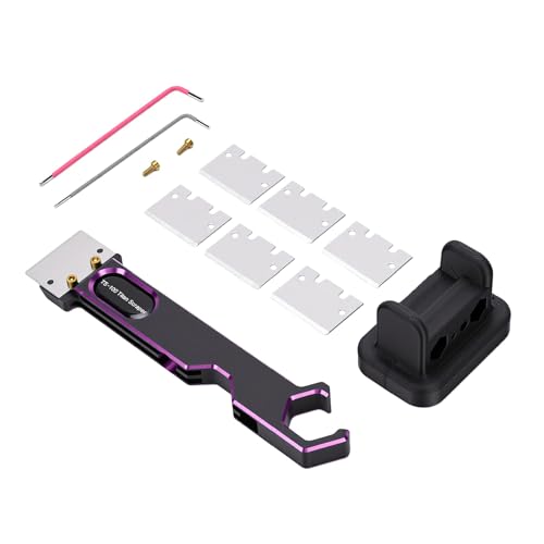 Kit grattoir pour imprimante 3D avec poignée en aluminium anodisé durable